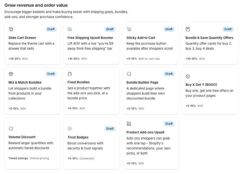 „Seny“ Apps library su Buy X Get Y (BOGO) kortele: Buy one, get one free offers on your product pages